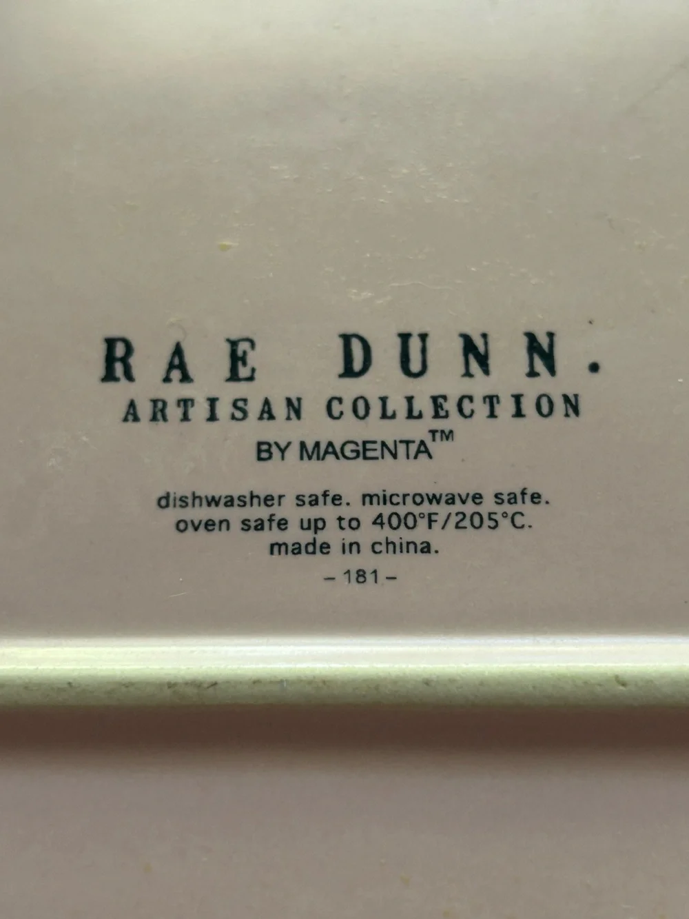 Rae Dunn HAPPY EASTER Pink Ceramic Baking Dish Rare Artisan Collection Magenta